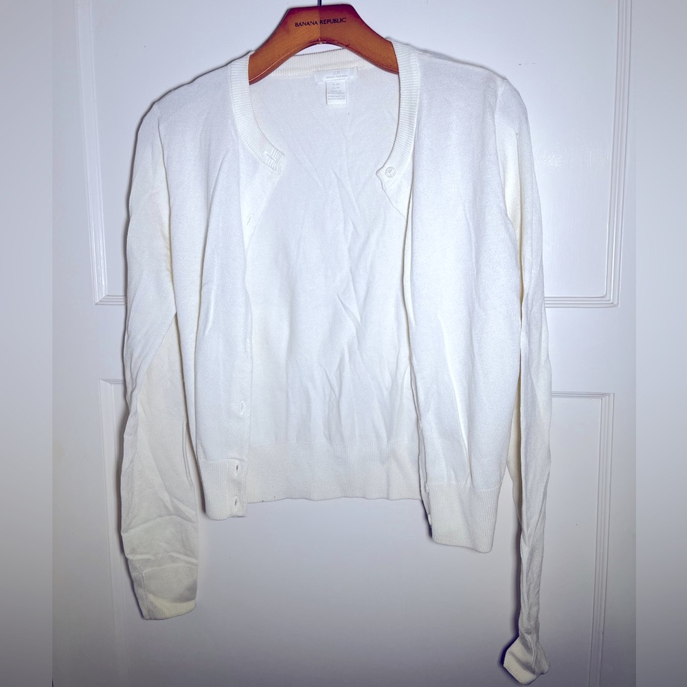 H&M cream cardigan size XS